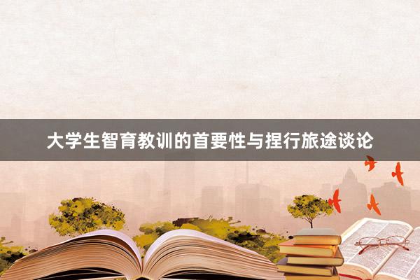 大学生智育教训的首要性与捏行旅途谈论